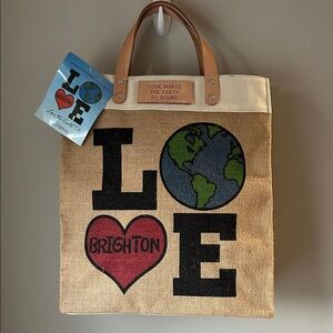 NWT Brighton Limited Edition "Love Makes the World Go Round" Tote